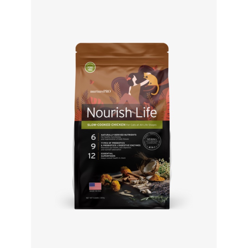 Nurture PRO Nourish Life Slow-cooked Dry Cat Food (Chicken, Mature 7+) (3 Sizes)