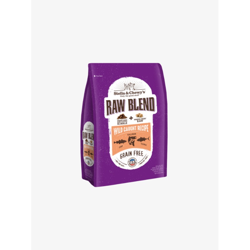 Stella & Chewy Cat Grain-Free Raw Blend Kibbles Wild-Caught (Cod, Salmon & Tuna) 5 lb