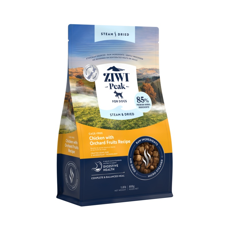 Ziwi Peak Steam & Dried Dog Chicken with Orchard fruits