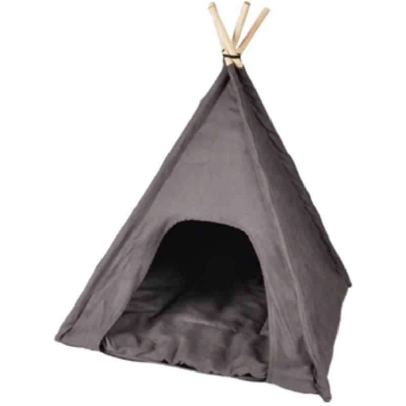 SLEEPING PLACE TIPI CYLINDER GREY & NATURAL