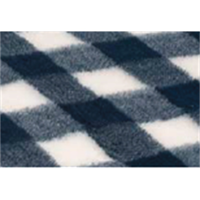 Vet Bed Non Slip Tartan Blue Per Foot