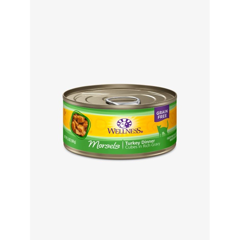 Wellness Complete Health Morsels Cubed Turkey Dinner Canned Cat Food [Weight : 5.5 oz]