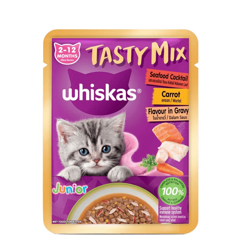 WHISKAS TMX KITTEN SF.CT.CAR GRAVY (14 PACK)