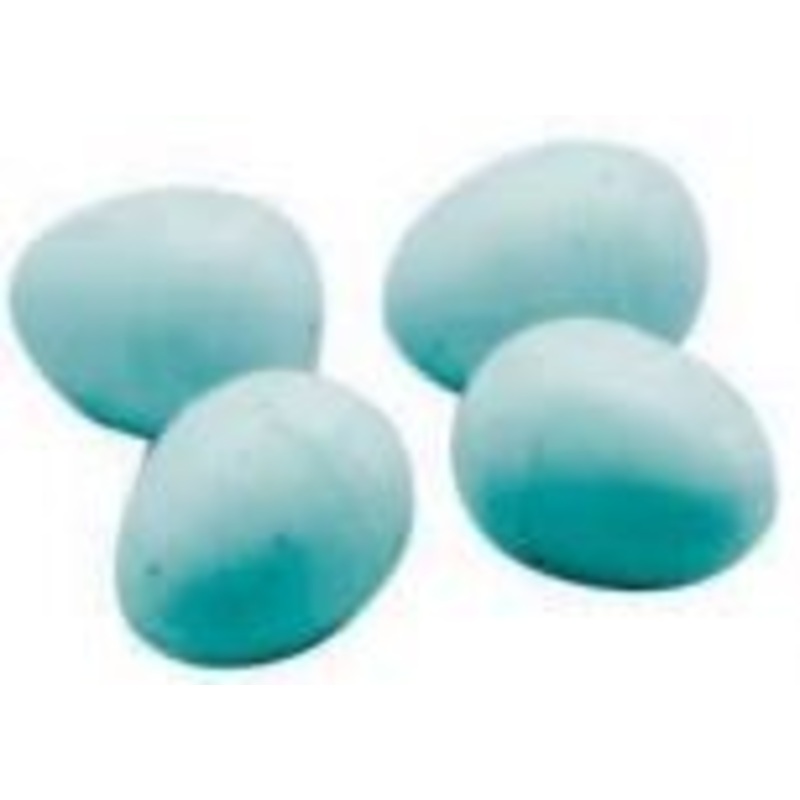EGG PLASTIC SMALL BLUE|d. 1.3 x 1.6h