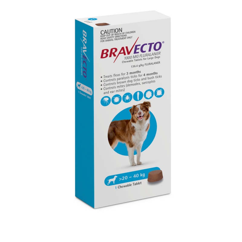 Bravecto Blue – Large Dog 20-40kg