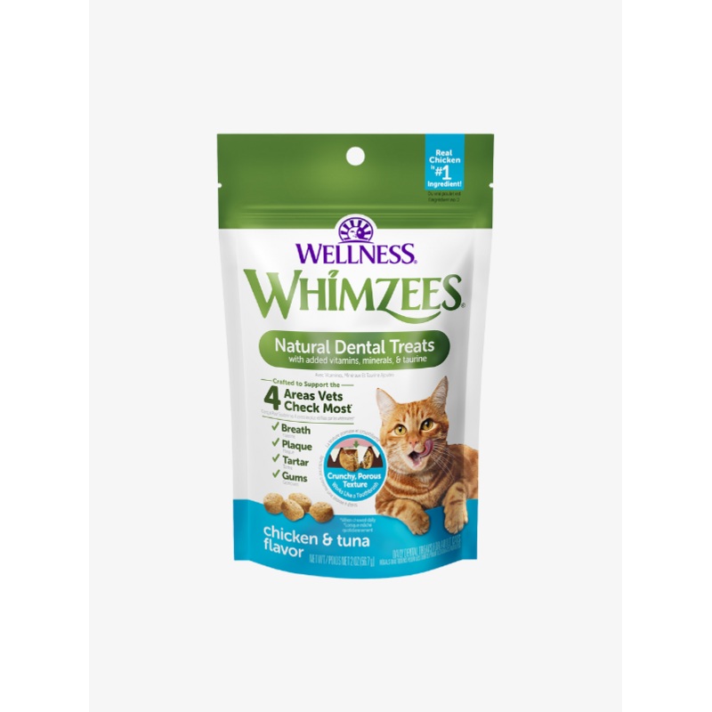 Whimzees Cat Dental Treats  Chicken & Tuna Flavor (2 Sizes)