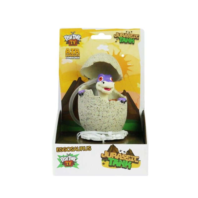 Fish Tank TV Jurassic Land Eggo Saurus