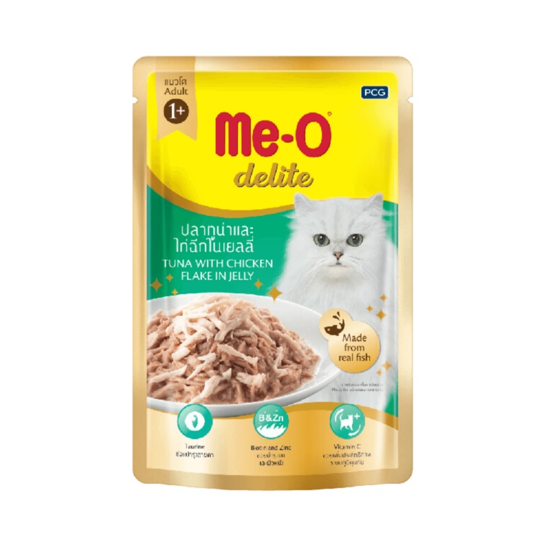 ME-O DELITE JELLY TUNA WT CHIC FLAKE