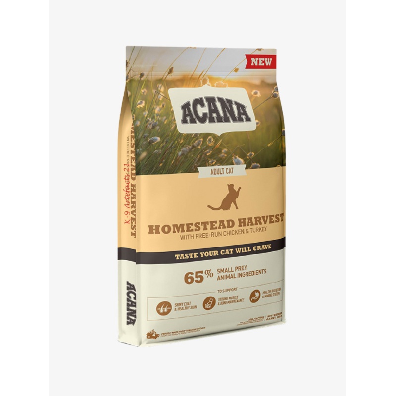 ACANA Classic Homestead Harvest with Free-Run Chicken & Turkey 1.8kg, Dry Food for Cats