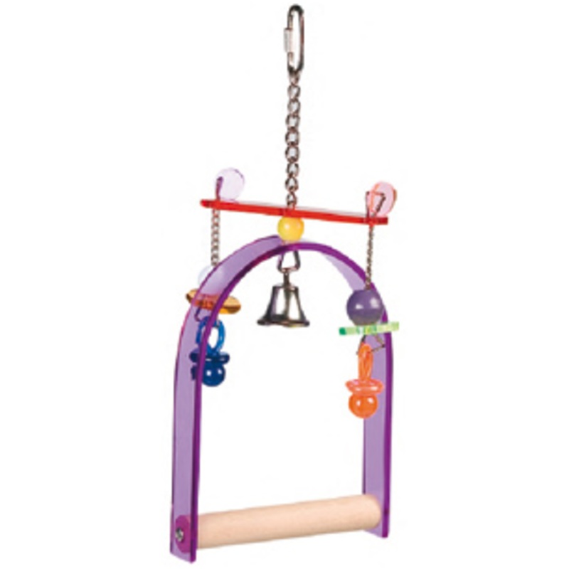 CAGE HANGER ACRYLIC SWING|14×2.5x20cm