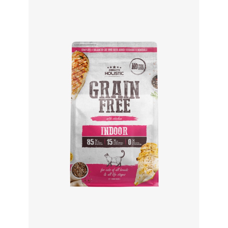 Absolute Holistic Grain Free Dry Cat Food  Indoor 3lbs