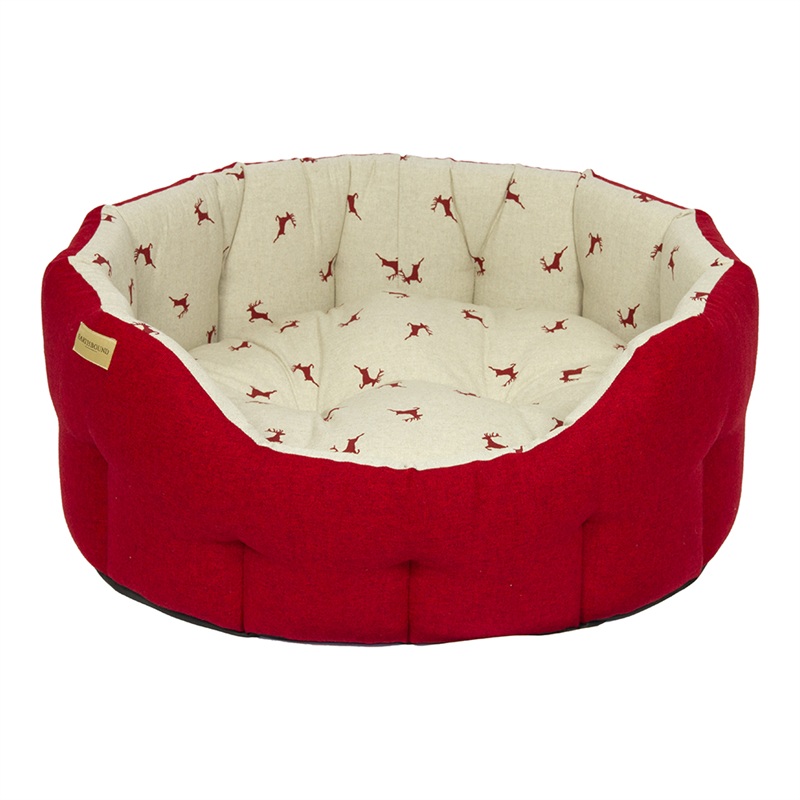 Classic Brushed Stag Bed Red LARGE