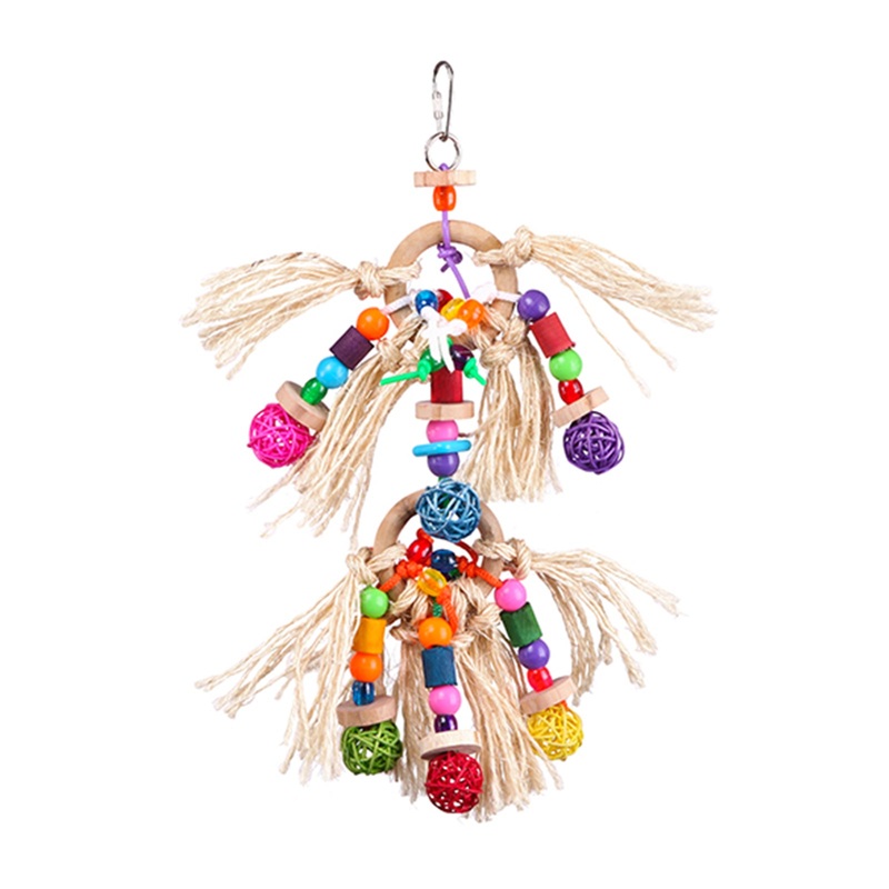 Kazoo Sisal Rope and Ball Bird Toy Large
