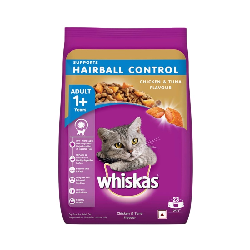 WHISKAS ADULT HAIRBALL DRY FOOD (M)