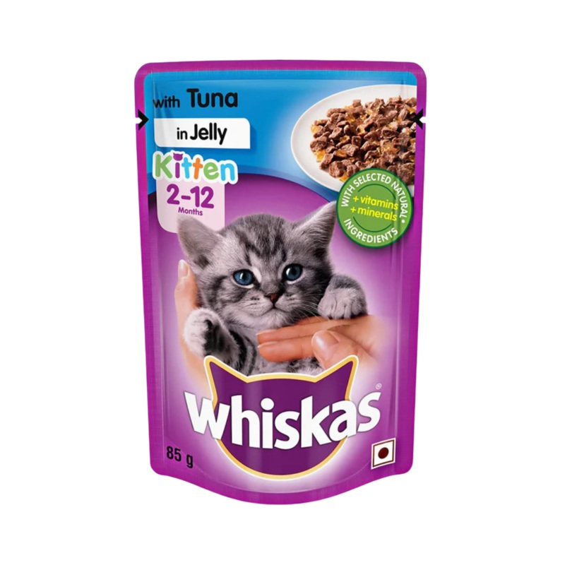 WHISKAS KITTEN TUNA JELLY FOOD