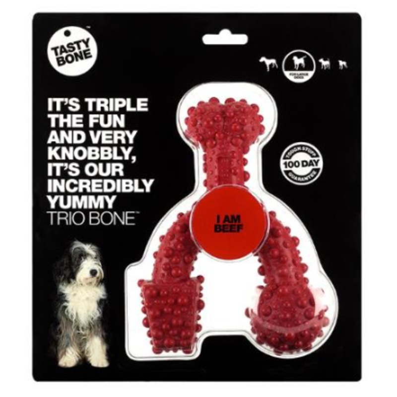 Nylon Trio|Toy|Small|Large|Beef|Peanut butter|Chicken
