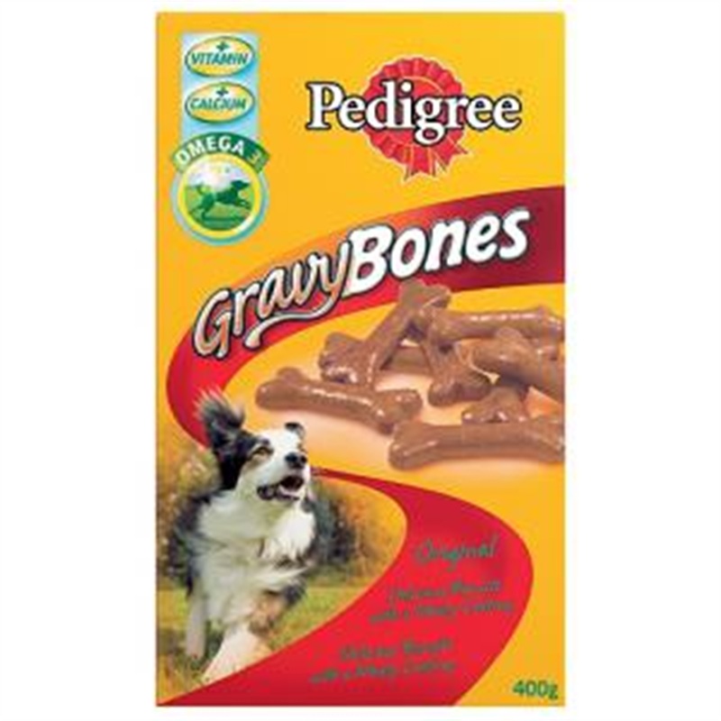 PEDIGREE Biscrok Gravy Bones Biscuits Original Dog Treats 400g