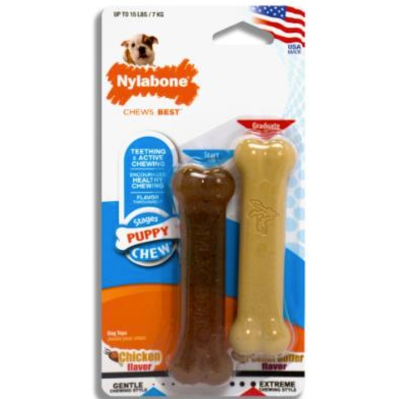 Puppy Chew Bone Twin Pack