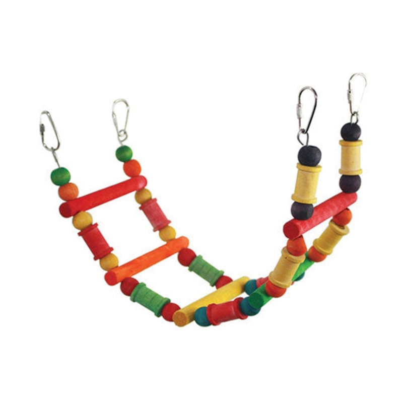 Bird Toy Wood & Rope 50cmx15cm