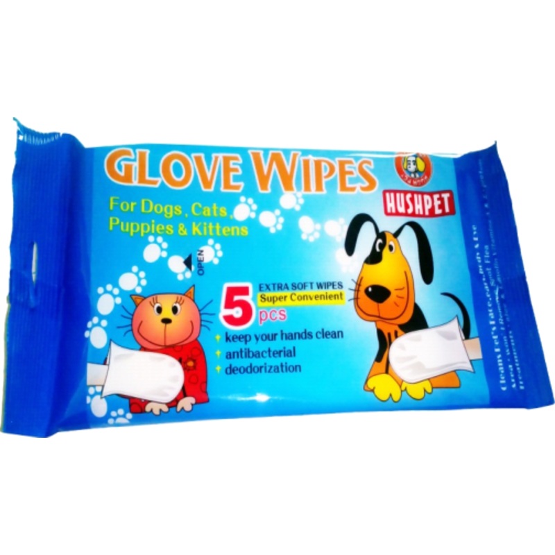 GLOVES PET WIPES 5PCS