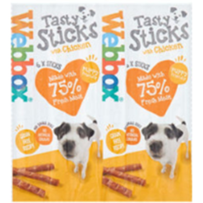 6x CHICKEN SLIM STICKS 30G