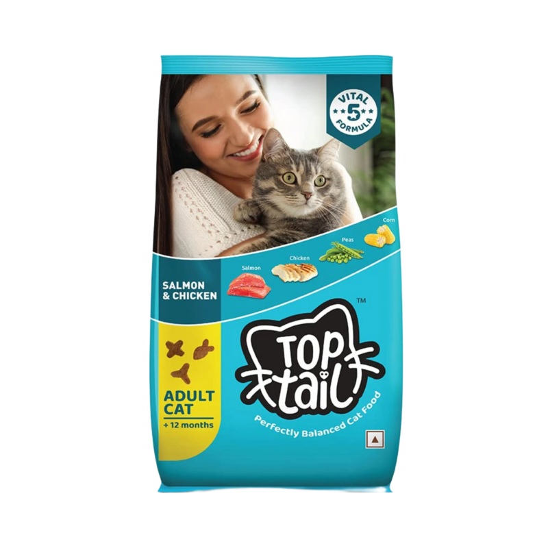 TOPTAIL ADULT SALMON & CHIC DRY FOOD (S)
