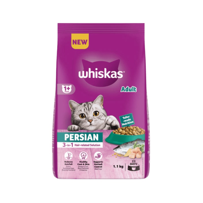 WHISKAS ADULT PERSIAN DRY FOOD (S)