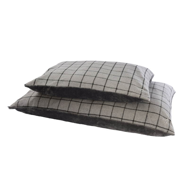 Camden Comfy Cushion M Grey Check 81cm x 68cm