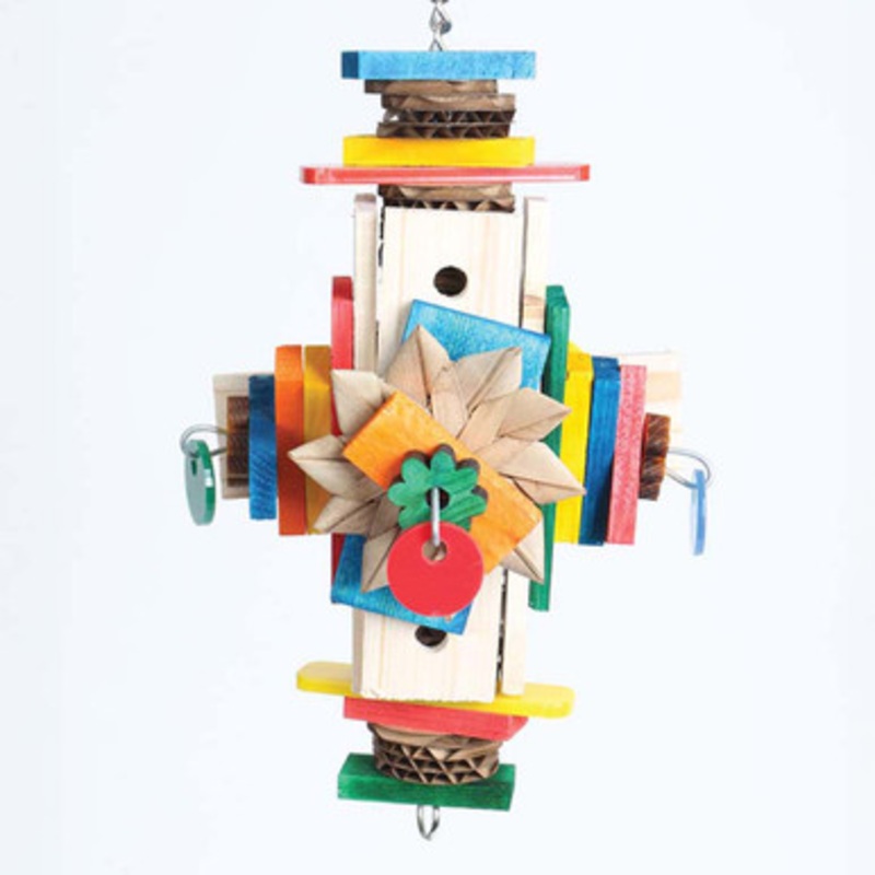 Rogolo Four Way Play Chewable Parrot Toy
