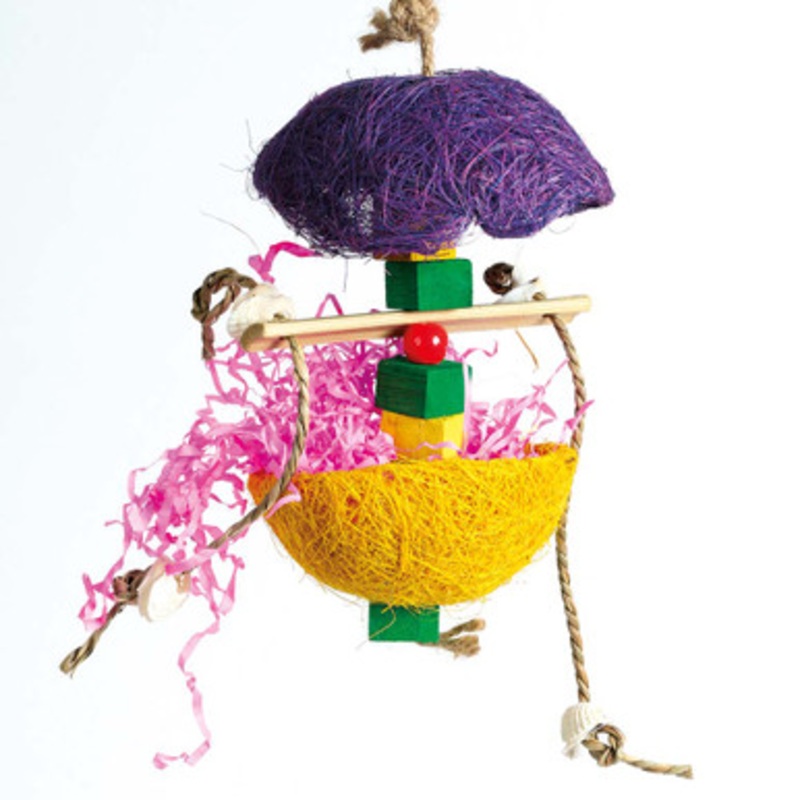 bEaKs Coco Colour Ball Deluxe Forage and Preen Parrot Toy