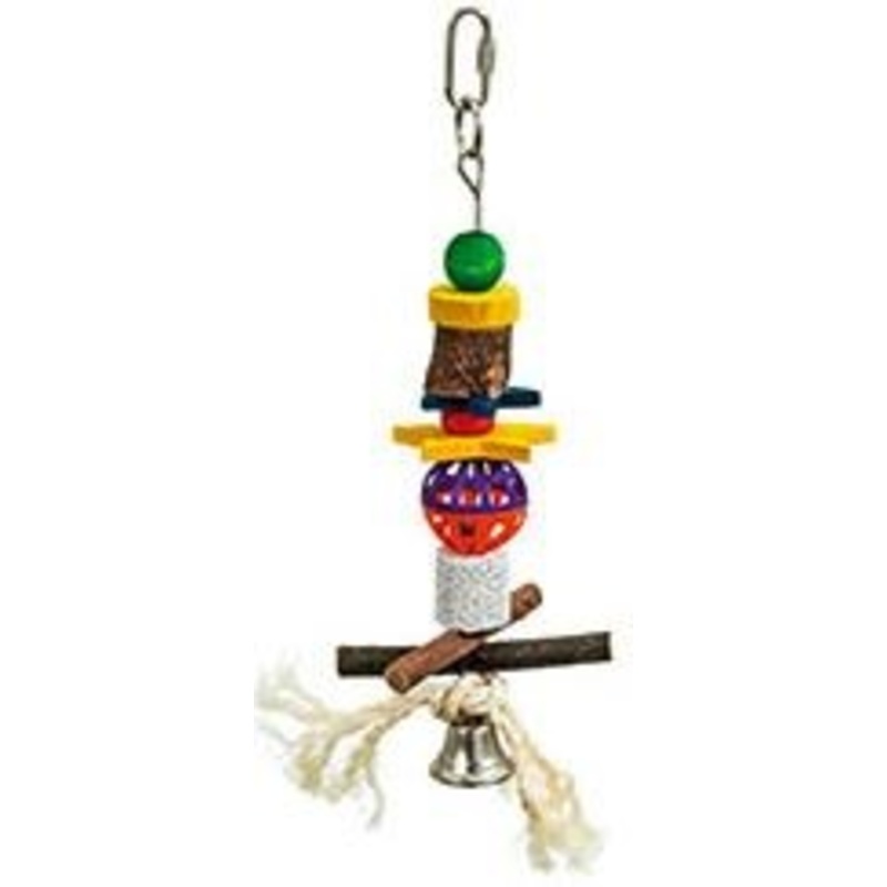 BIRD TOY LAVA WOOD-BELL MEDIUM 27cm