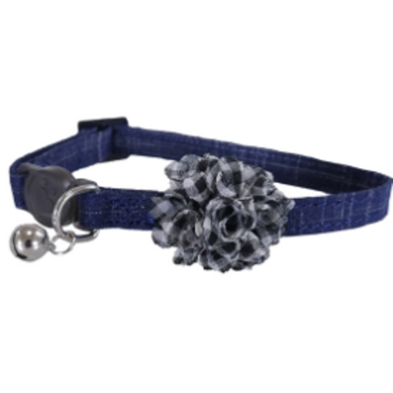 DESIGNER BLUE SRUNCH CAT COLLAR