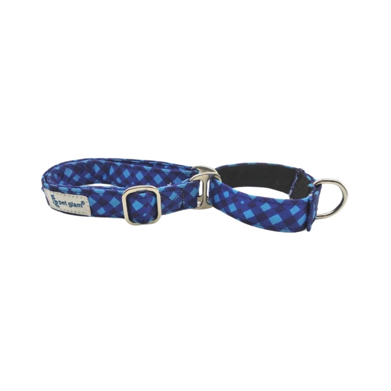 PG MARTINGALE COLLAR BAILEY BLUE (M)