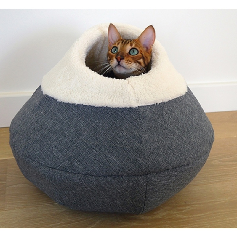 ROUND COSY PLUSH CAT CAVE|diam. 42cm
