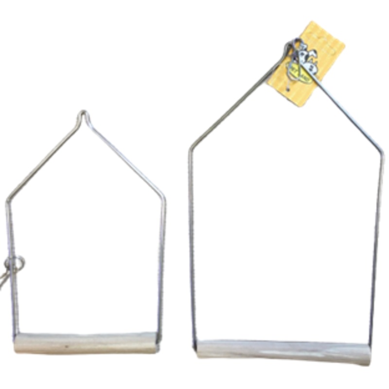 WOOD/IRON BIRD SWING|23x13x2cm|28x17x2cm
