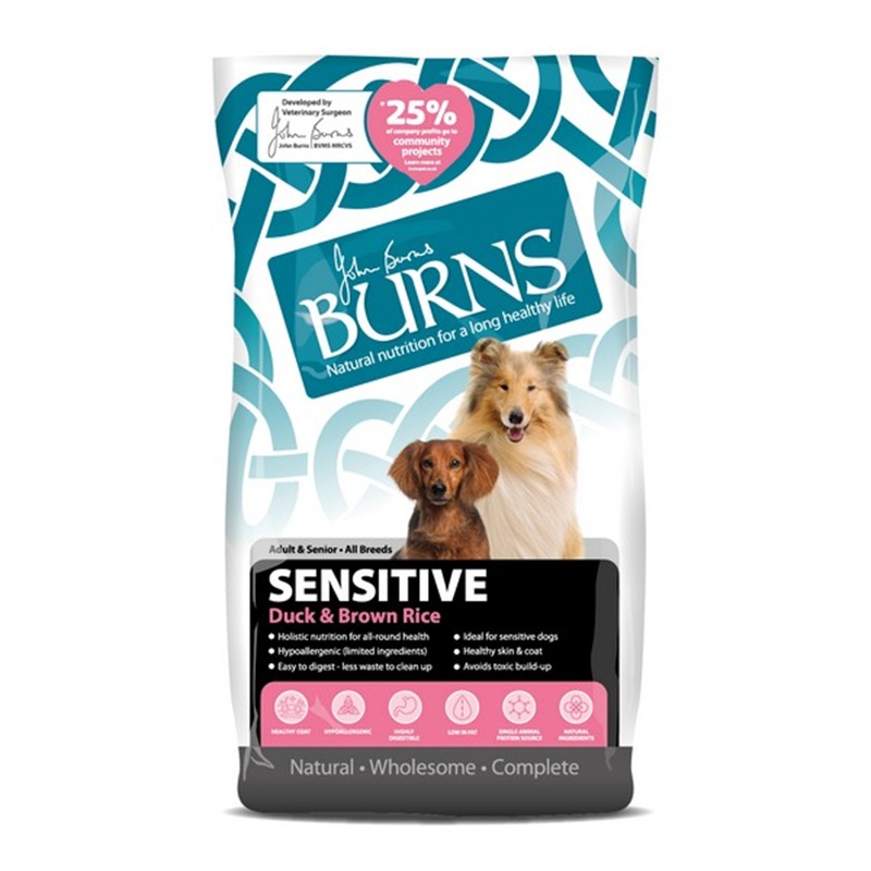 Burns Adult Sensitive + Duck and Brown Rice 2kg