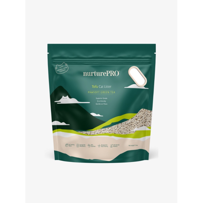Nurture PRO Pawsoft Tofu Cat Litter 7L (Green Tea)