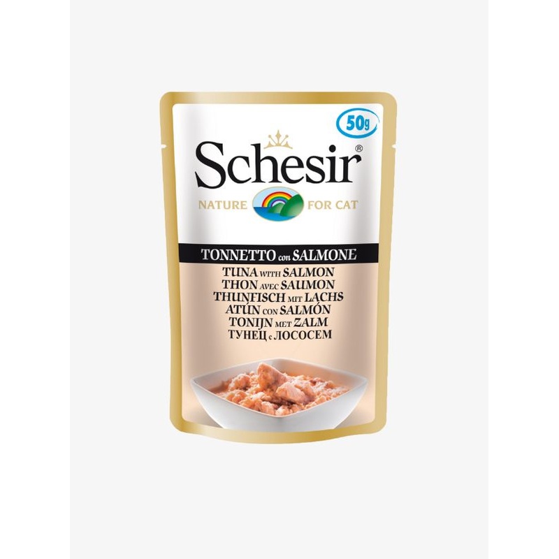 Schesir Cat Food Pouch  Tuna with Salmon 50g