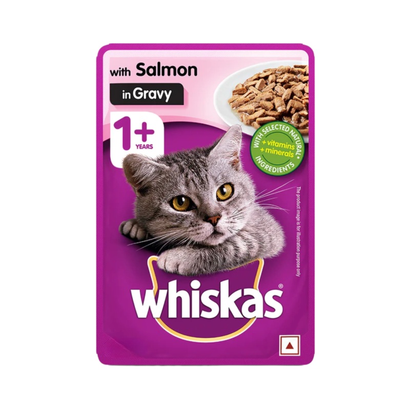 WHISKAS ADULT SALMON JELLY FOOD