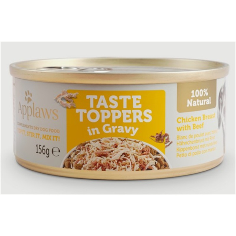 Applaws Dog Toppers Chicken Beef In Gravy 156