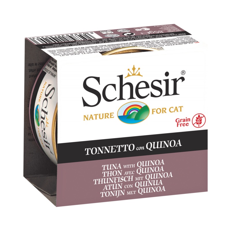 *DONATION TO KITTEN SANCTUARY SG* Schesir Nature Tuna with Quinoa in Jelly for Cats 85g x 14cans