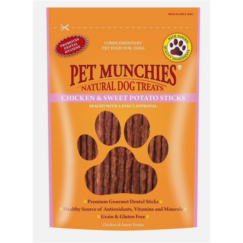 Pet Munchies Chicken & Sweet Pot Sticks 90g