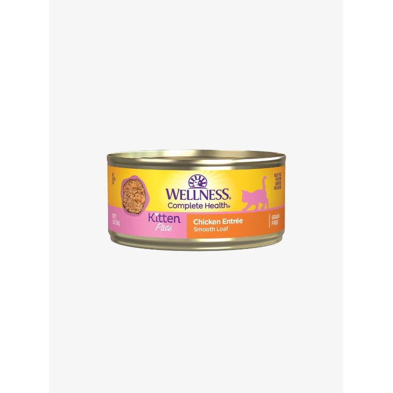 Wellness Complete Health Pate Kitten Chicken Wet Cat Food [Weight : 5.5 oz]
