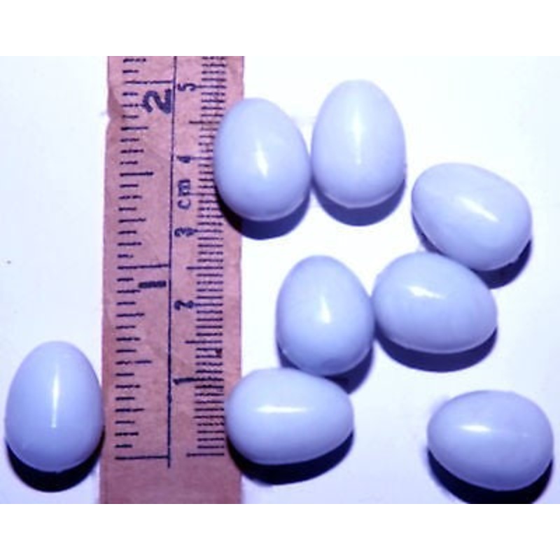 SMALL PLASTIC EGG (BLUE)|1.3  x1.6cm