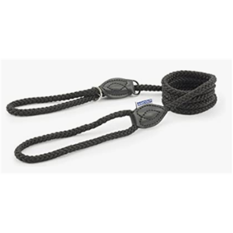 Ancol Gundog Slip Lead Deluxe Black 1.5mx12mm