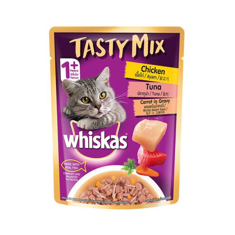 WHISKAS TMX CHIC.TUN.CAR.GRAVY FOOD