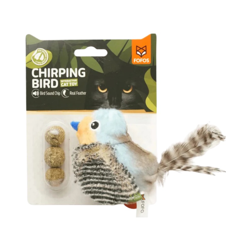 FOFOS BLUEBIRD WITH CATNIP BALL