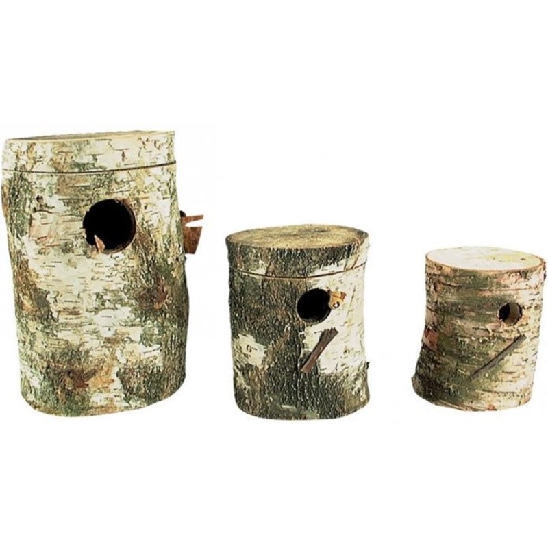 LOG NEST BOX|Out: 21x14cm|Out: 34x14cm