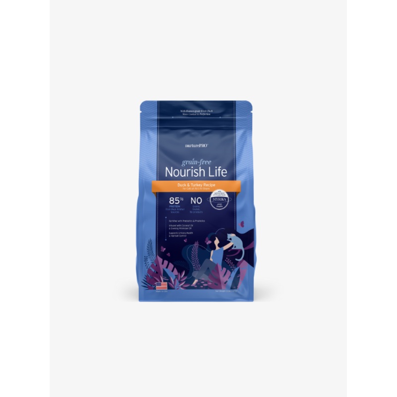Nurture PRO Nourish Life Grain Free Duck and Turkey Recipe for Cats (3 Sizes)