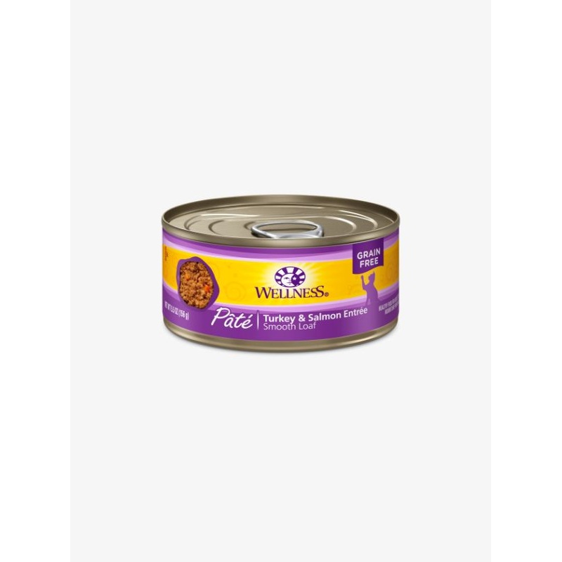 Wellness Complete Health Turkey & Salmon Pate Canned Cat Food [Weight : 5.5 oz]